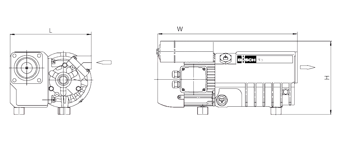 R 5 RB 0021 C旋片真空泵