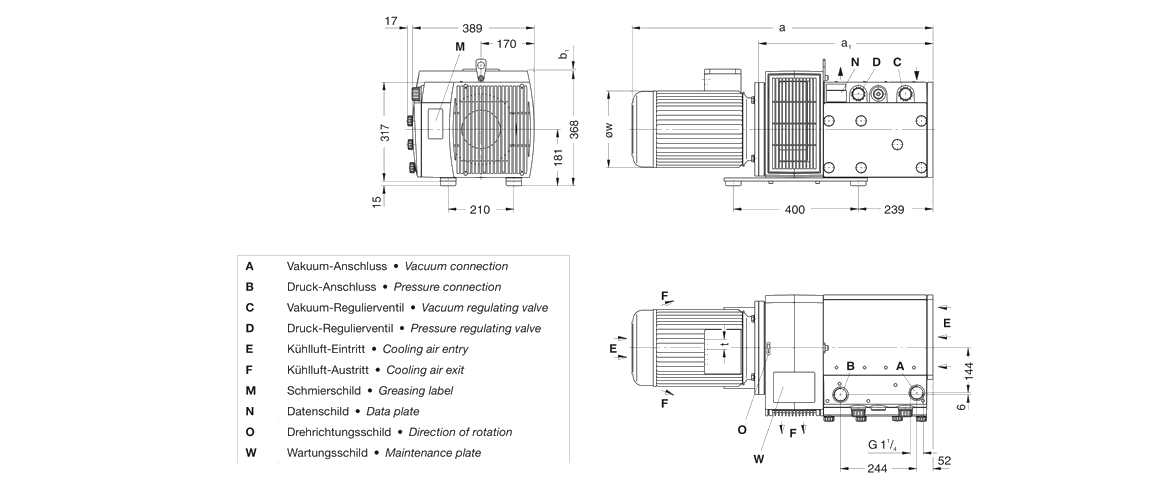 V-KTR 140干式真空泵
